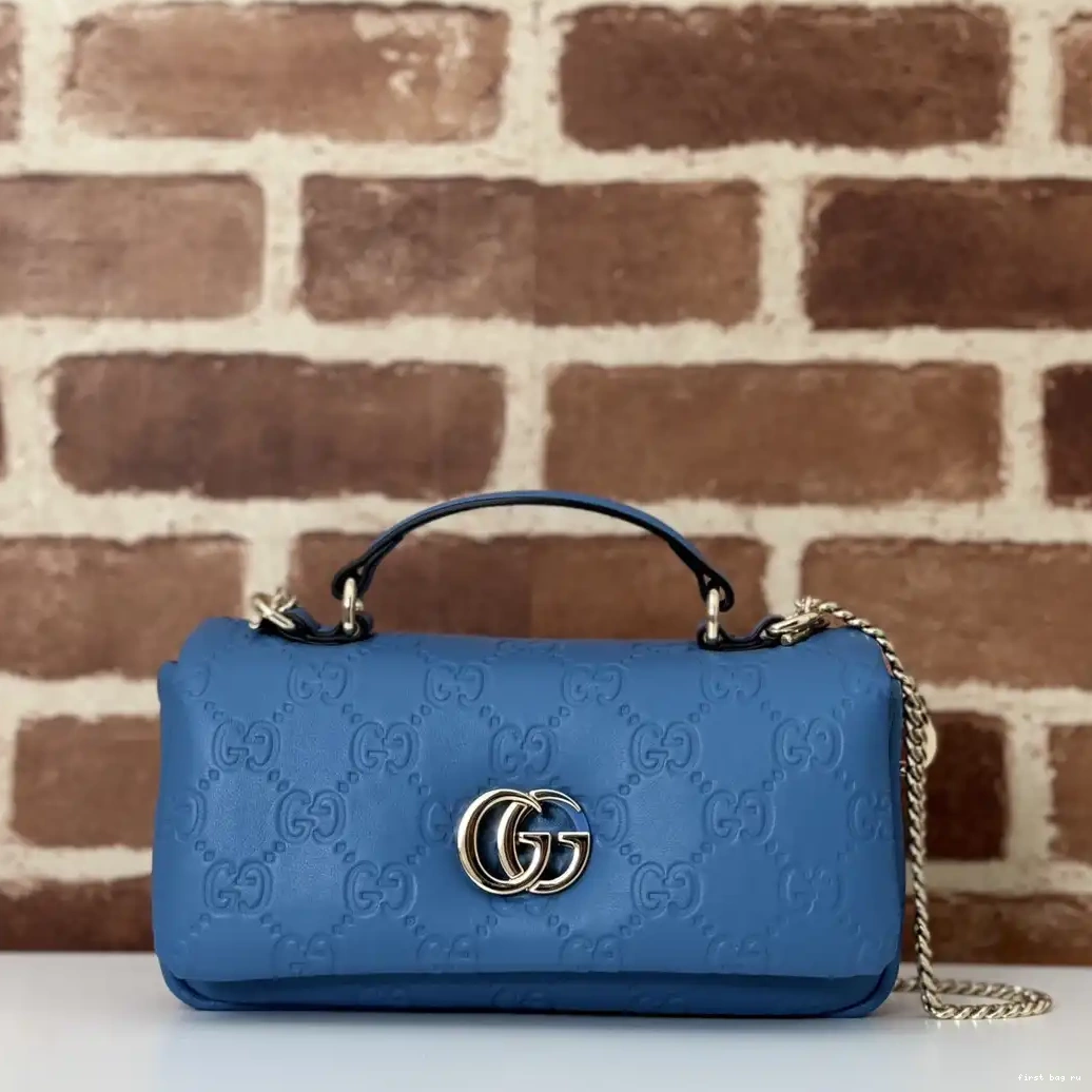 First bag ru handle Milano GUCCI mini bag-21*12.5*4.5CM GG top 0503
